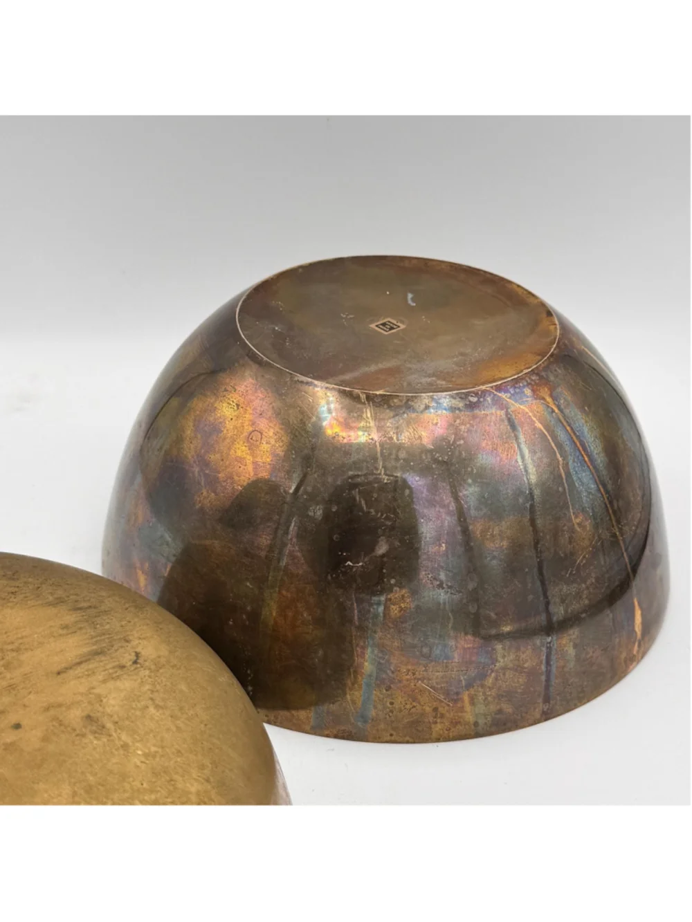 GIANT Oversized Vintage Brass Apple- Extra Large 12” Tall Decorative Apple Trin
